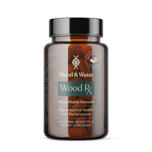 A bottle of the wood Rx product